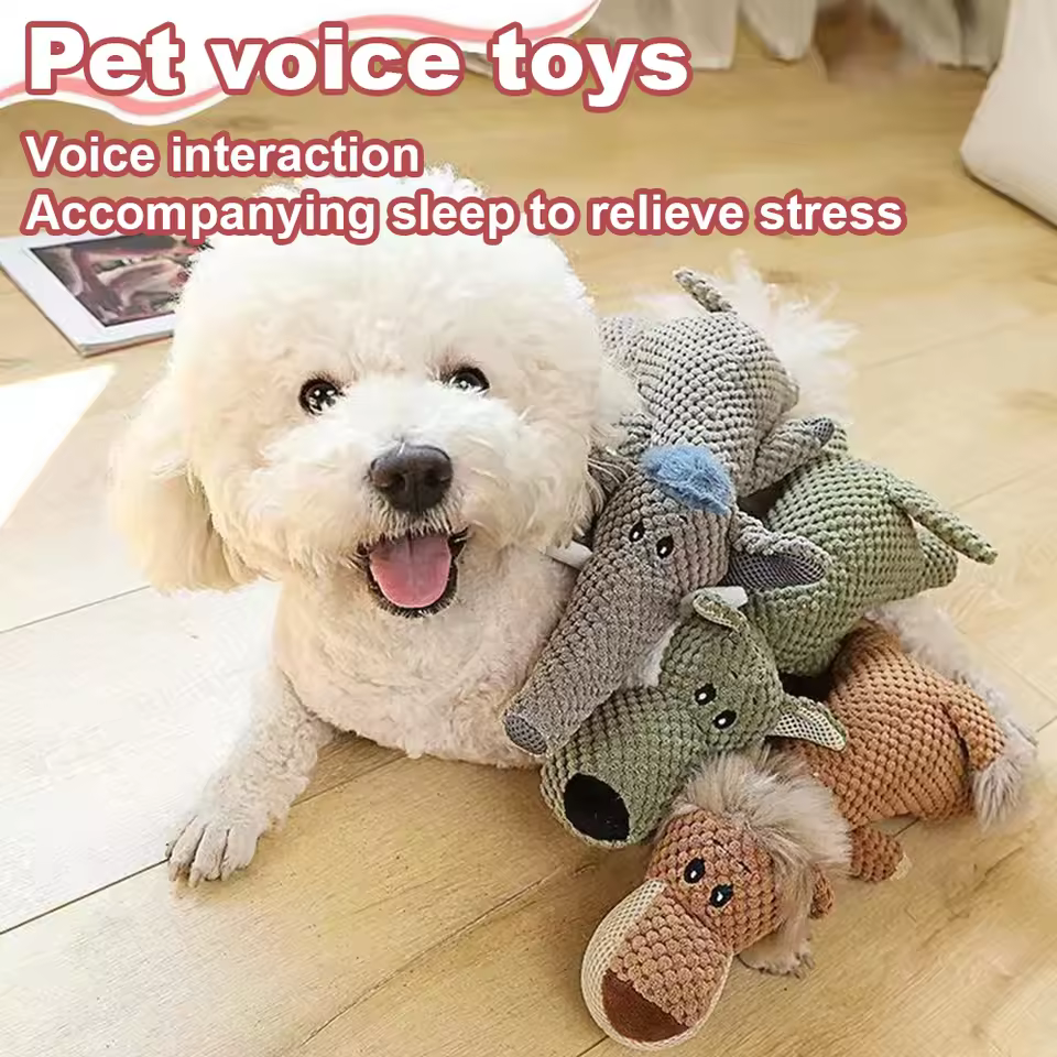 New Pet Dog Toy Plush Bite Resistant Soundy Animal Small Dog - Image 2