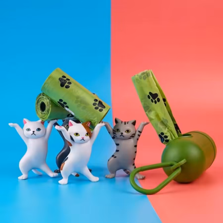 Biodegradable Pet Waste Bags Thickened Portable Printed