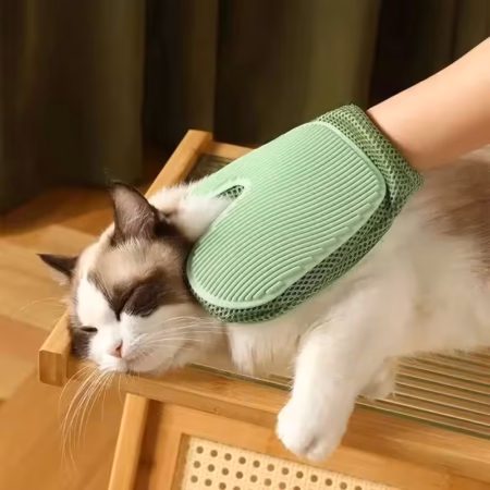 Pet Grooming Glove Efficient Cat Dog Hair Remover Gentle