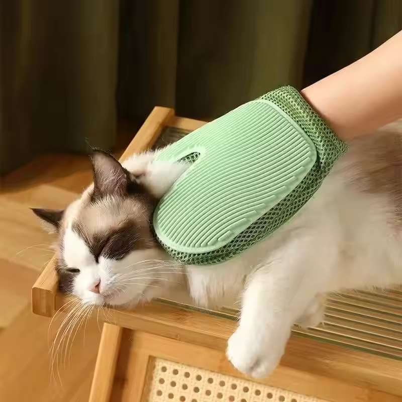 Pet Grooming Glove Efficient Cat Dog Hair Remover Gentle