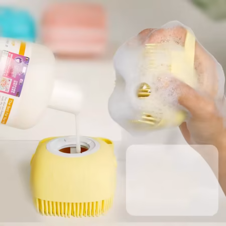 Hot Silicone Pet Bath Brush for Puppy Dogs